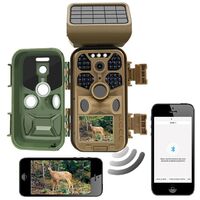 2.4 Inch Solar Charging Wifi Hunting Camera 4K Infrared Wildlife Trap Camera Forest Hidden