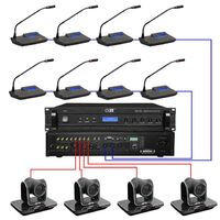 OBT-6000ASD Mic Speaker Video Conference System Conference Master (Discussion + Voting + Video) Conference Microphone