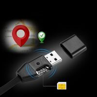 GPS Tracking Device 2 in 1 USB Charging Cable GPS Tracker with Remote Voice Recorder Data Cable