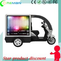 Electric motorcycle advertising led sign / p6 full color wireless control LED panel