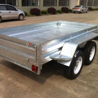 Three-axle two-wheel box-type strong box trailer