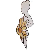 Direct Sunflower Pregnant Mother Hanging Belt Hook Window Wall Decoration Mother's Day Gift New Stained Glass Suncatcher Crystal