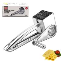 Multifunctional Stainless Steel Citrus Grater Cutter Butter Grater Garlic Grinder Hand Rotary Cheese Grater