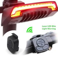 Meilan X5 wireless bicycle bicycle tail light laser tail light smart USB charging riding accessories remote control steering led