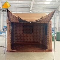 Middle Eastern Style Yellow Air Tent Inflatable Camping Tent Outdoor Activities Canvas Tent Waterproof