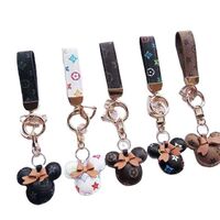 Fashion PU Leather Keychain Business Gift Leather Key Chain