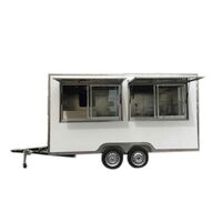 Mini coffee food truck trailer fast food kiosk for sale