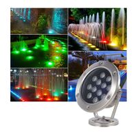 super bright waterproof ip68 12 24 volt 3w 6w 12w ce 3000k stainless steel 316 pool spotlight show led underwater light