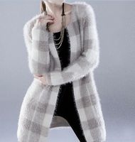 Casual Western Ladies Ladies Extra Long Mohair Cardigan Sweater