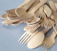 Wholesale Natural Bamboo Eco-Friendly Bamboo Disposable Cutlery Cutlery Biodegradable Bamboo Fork 7 Inch