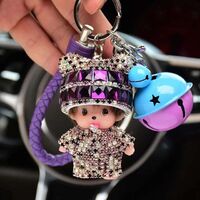 Car Keychain/Keychain For Sale Pendant Color Bell Flower Car Decoration Home Ornament