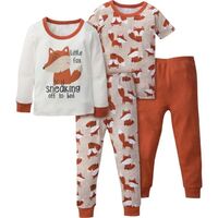 Kids Cotton Long Pajamas Halloween Baby Cotton Matching Pajamas Kids Custom Pajamas Kids