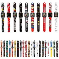 OEM/ODM Designer Luxury Custom Sports Printed Silicone Strap for iWatch Apple Watch 7 6 5 4