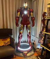 Outdoor Home Decor Life Size Resin Marvel Hero Sculpture Fiberglass Iron Man Statue For Sale