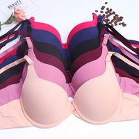 Push Up Bra Plus Two Cup Bra Unlined Seamless Bra Women B Cup Bra