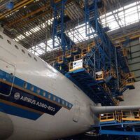 Boeing 737 Boeing 747 aircraft use the maintenance platform