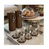 Fancy Design Acrylic Tray with Wooden Handle High Quality Rectangular Shape Acrylic Tray from India