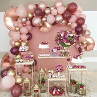 126 Pieces Rose Gold Balloon Arch Garland For Wedding Baby Shower Balloon Arch Garland Kit Wedding Birthday Party Decorations