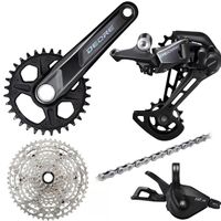 SHIMANO DEORE M6100 1x12 BIKE PARTS KITS W/SHIMANO DEORE REAR CHAIN ​​CRANKSET BRACKET Cassette Chainset Kit