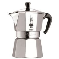 Stock Italian Coffee Maker Espresso Machine - 3 Cups - Silver Moka Pot