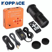 KOPPACE 40MP HD Industrial Video Microscope Camera Digital Zoom Lens HD Output + 100X C-Mount Lens for Cell Phone Repair