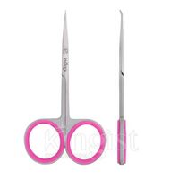 Russian Cuticle Scissors Custom Logo Private Label Extra Fine and Super Sharp Curved Manicure Scissors