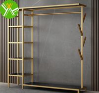 Yuhai Factory Price Hanger Rack Metal Light Gold Hanger Hanging Clothes Hat Bedroom Metal Display Rack