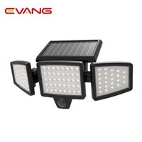 New Outdoor Security Solar Wall Light LED Motion Sensor Light