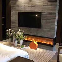 Amazon Hot Sale 30" 40" 50" 60" 70" Modern Decor Remote Control Recessed and Wall Mounted Electric Fireplace