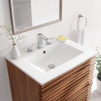 Top bathroom square countertop ceramic basin bathroom sink washbasin