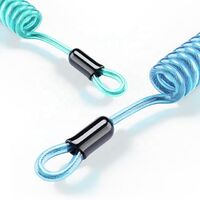 Colorful diving fishing coil extension spiral rope tool plastic lanyard