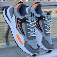 Summer Fashion New Men's Running Sneakers PU Mesh Breathable Sneakers for Men