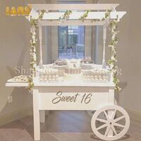 custom wooden candy cart for sale, wedding party decoration candy cart