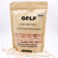 Wholesale Tees Golf Equipment Wholesale Custom Logo Bamboo Wood Golf Tees