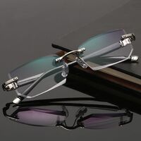 2022 new retro half frame reading glasses men anti blue light