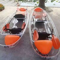 Wholesale Crystal Kayak Fishing Boat Clear Canoe Clear Bottom