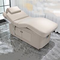 New Design Fashion Simple S Shape White Spa Table Ladies Beauty Comfort Chair Eyelash Facial Massage Bed