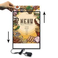 Restaurant Cinema LED Light Box Marketing Hanging Display Stand Advertising Light Box LED Menu Board