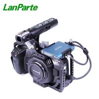 LanParte Blackmagic Pocket Cinema Camera 6K/4K Full Cage with T5 SSD Mount and Top Handle