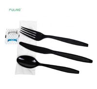 Heavy duty disposable cutlery cutlery set forchette plastic spoon fork and knife nipkin