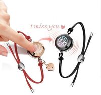 TOTWOO Unique Couple's Day Gift Smart Remote Interactive Bracelet Red Couple Love Jewelry Star Bracelet Ladies