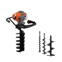 Two sttoke 63.3cc powerful petrol tree plant post pit excavator earth auger