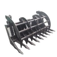 Hydraulic Rake Grapple for Skid Steer Root Rake Grapple