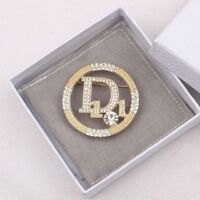 Promotion Latest Design Round Gold Jewelry Brooch in Dubai