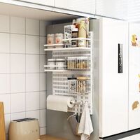 Kitchen Spice Rack Magnetic Fridge Fridge Storage Rack