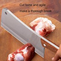 Factory direct selling stainless steel kitchen knife butcher chop bone knife forging special meat rack household bone thickening