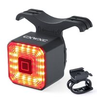 Smart Bike Brake Light Tail Rear USB Cycling Light Warning Light Bike Light Auto Stop LED Back Rechargeable Waterproof Safety