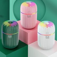 2022 New Portable LED Night Light Mini 300ml Water Mist Spray Humidifier Aromatherapy Essential Oil Diffuser Car USB Air Humidifier