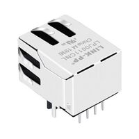 Premium HFJ11-2450 Single Port RJ45 Female Connector with 100 Base-T Integrated Magnetic RJ45 Jack