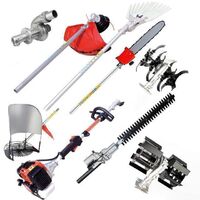 Multifunctional Garden Tool Gasoline Brush Cutter Multifunctional 10 in 1 52 Cc Multifunctional Brush Cutter